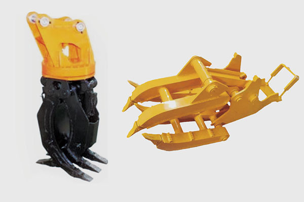 What are the advantages and uses of excavator wood grabbers